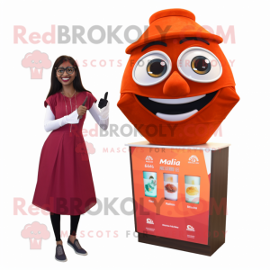 nan Tikka Masala mascot costume character dressed with a Cocktail Dress and Digital watches