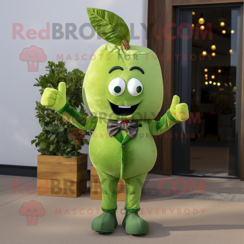 Olive Beet mascot costume character dressed with a Suit Jacket and Ties Olive Beet mascot costume character dressed with a Suit Jacket and Ties