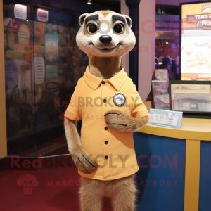 Tan Meerkat maskot kostume...