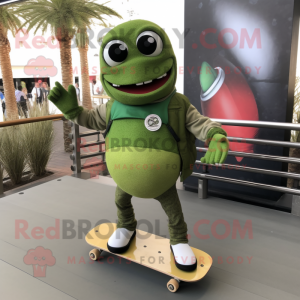 Olive Skateboard maskot...