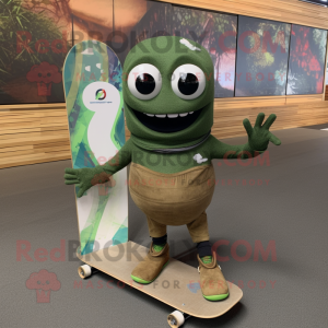 Olive Skateboard maskot...