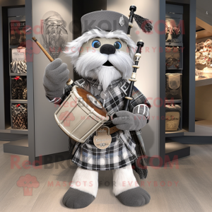 Sølv sækkepibe maskot...