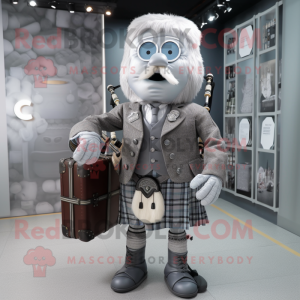 Sølv sækkepibe maskot...