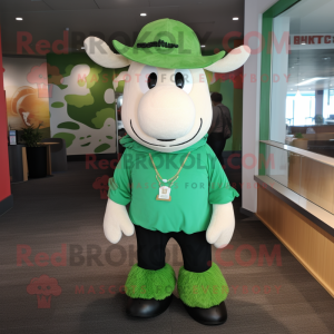 Green Cow mascotte kostuum...