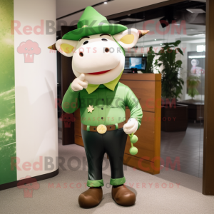 Green Cow mascotte kostuum...