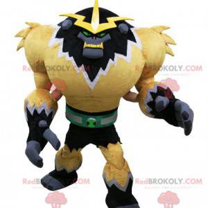 Video game monster mascot. Futuristic gorilla mascot -