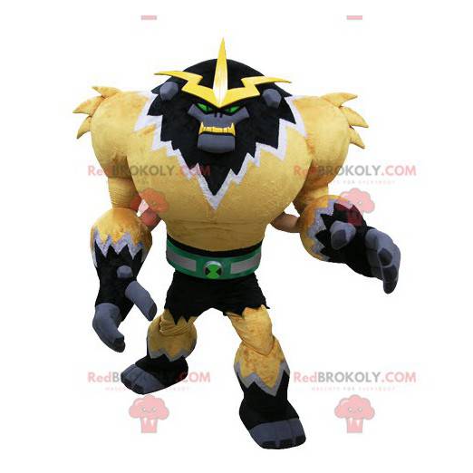 Video game monster mascot. Futuristic gorilla mascot -