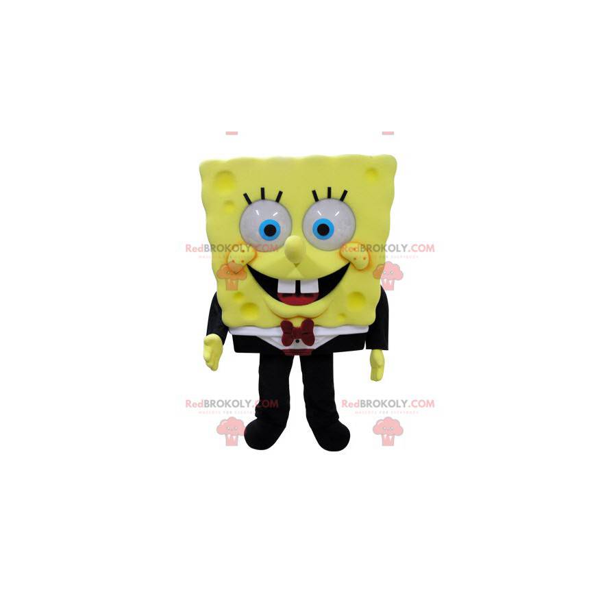 Mascot Bob Esponja personaje de dibujos animados famoso -