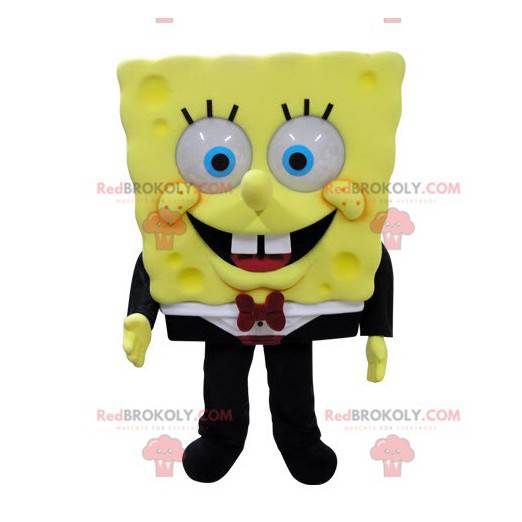 Mascot Bob Esponja personaje de dibujos animados famoso -