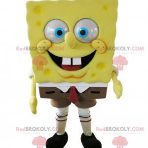 Mascot Bob Esponja personaje de dibujos animados famoso -