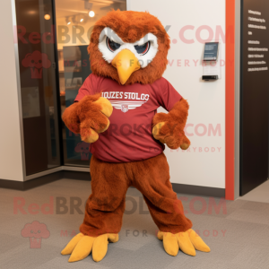 Rust Eagle mascotte kostuum...