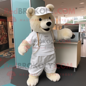 Cream Bear maskot kostume...