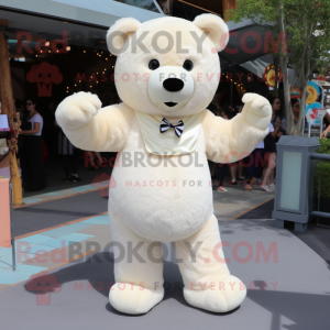 Cream Bear maskot kostume...