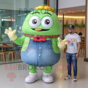 Green Hamburger mascotte...
