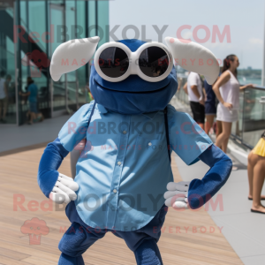 Blue Crab maskot kostume...