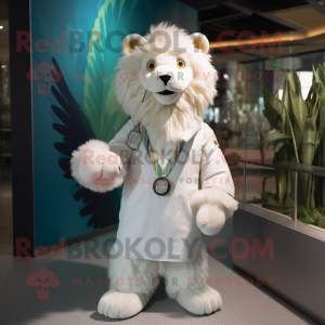 White Lion maskot kostym...