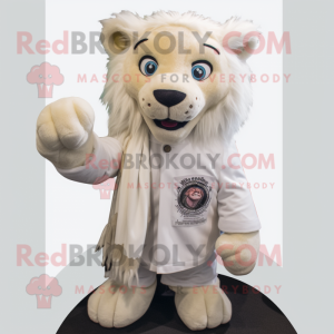 White Lion maskot kostume...