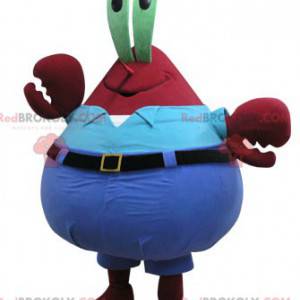 Mascote do famoso caranguejo do Sr. Siriguejo em Bob Esponja
