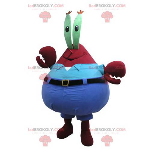 Mascote do famoso caranguejo do Sr. Siriguejo em Bob Esponja