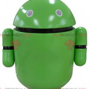 Zelený robot maskot. Maskot Androidu - Redbrokoly.com