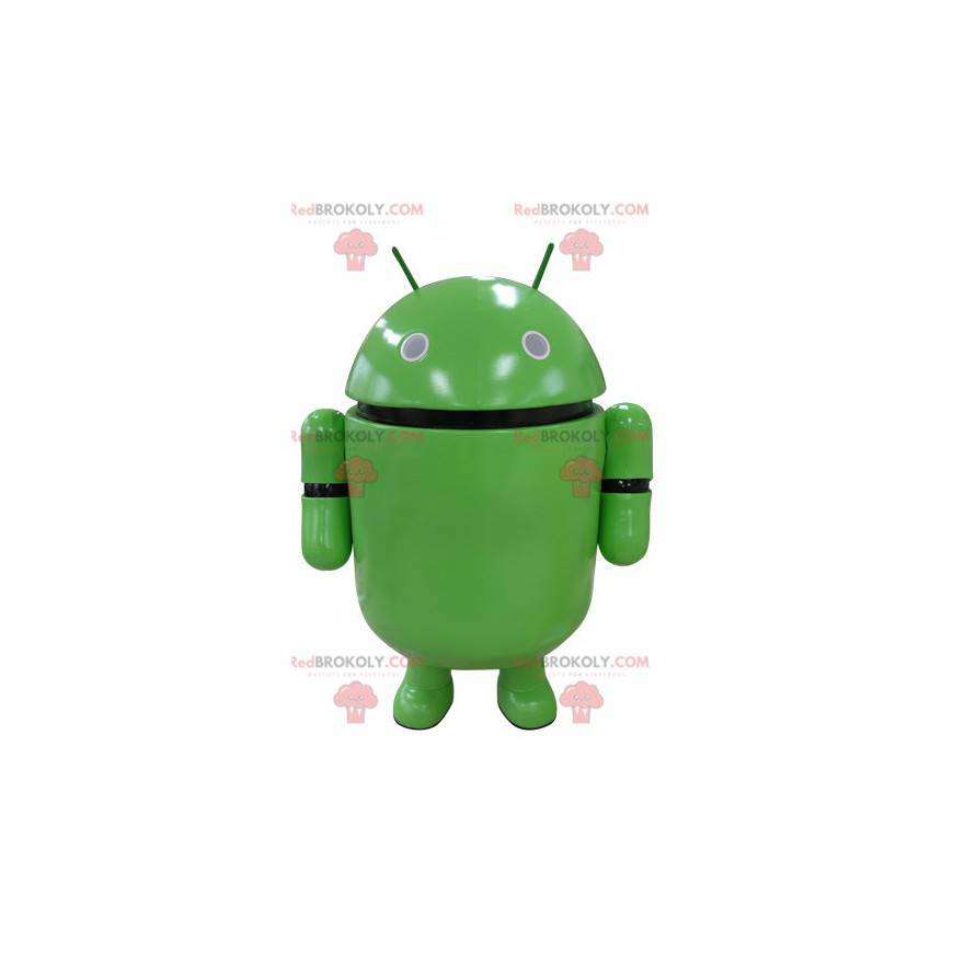 Green robot mascot. Android mascot - Redbrokoly.com