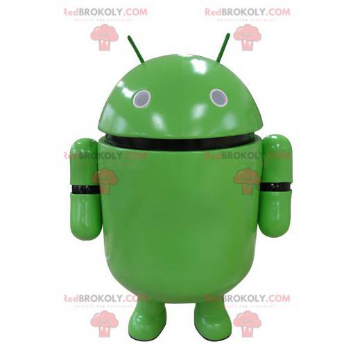 Grünes Robotermaskottchen. Android Maskottchen - Redbrokoly.com