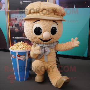 Tan Pop Corn mascotte...