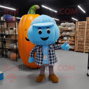 Sky Blue Pumpkin mascotte...