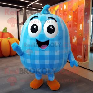 Sky Blue pumpa maskot...