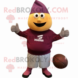 Maroon Squash maskot drakt...