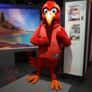 Red Crow maskot kostume...