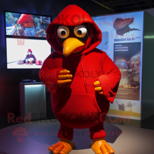 Red Crow maskot kostume...