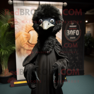 Black Emu mascotte kostuum...