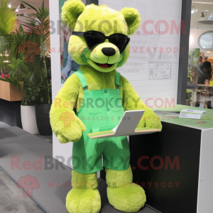Limettengrüner Teddybär...