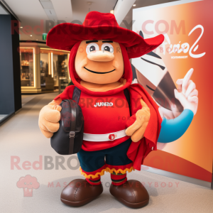 Rød Fajitas maskot kostume...