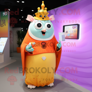  King maskot kostyme kledd...