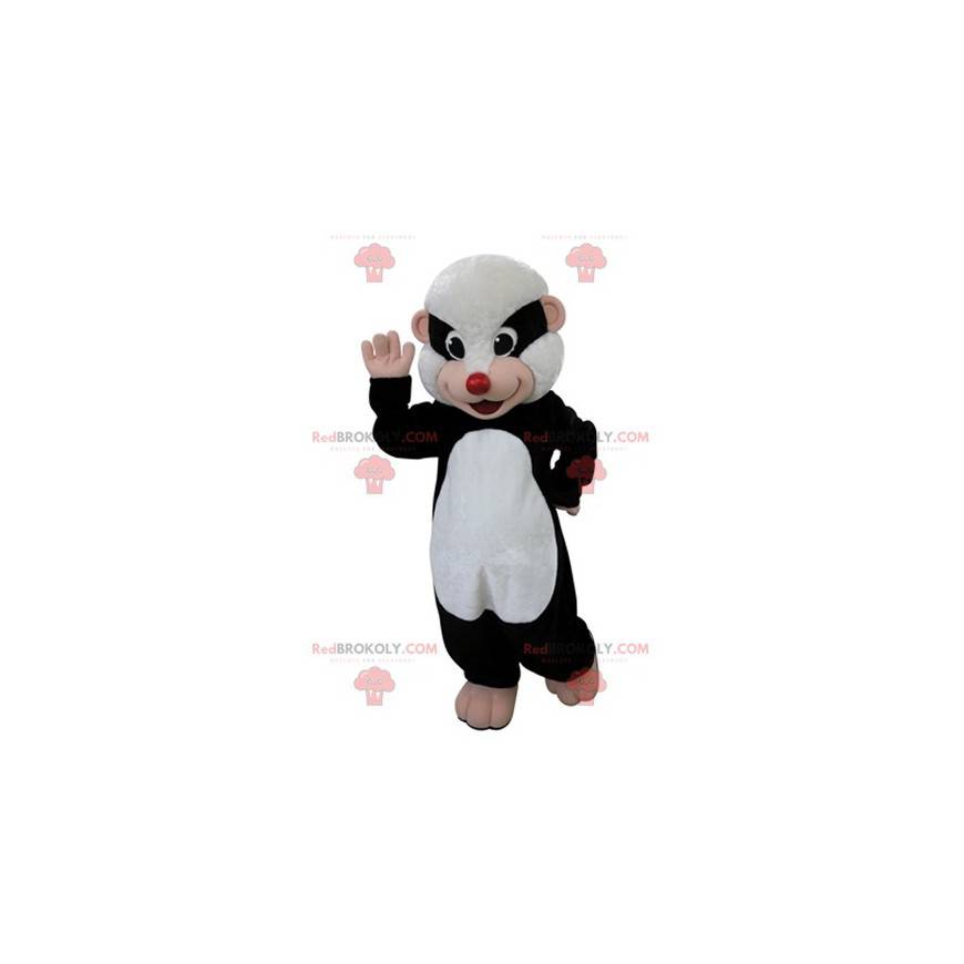 Black and white polecat mascot. Raccoon mascot - Redbrokoly.com