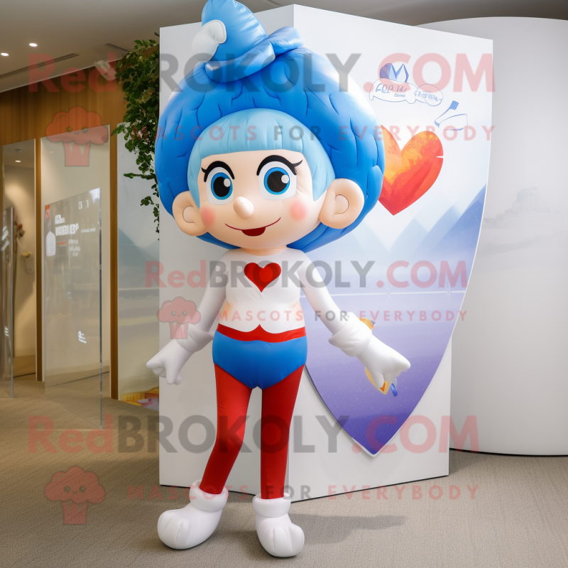 nan Cupid mascot costume character dressed with a One-Piece Swimsuit and Berets nan Cupid mascot costume character dressed with a One-Piece Swimsuit and Berets
