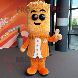 Orange Pop Corn mascotte...