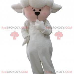 Mascotte wit en roze lamsschapenvlees - Redbrokoly.com