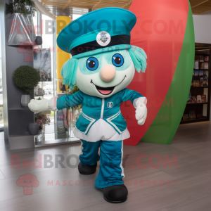 Turkis irsk flag maskot...