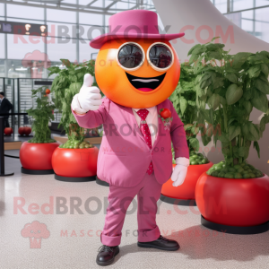 Pink Tomato Maskottchen...