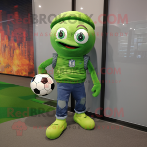 Green Soccer Goal mascotte...