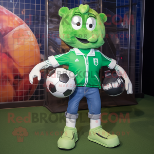 Green Soccer Goal mascotte...