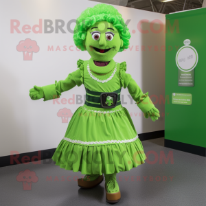 Postava maskota Lime Green...