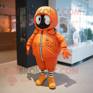 Orange Ray mascotte kostuum...