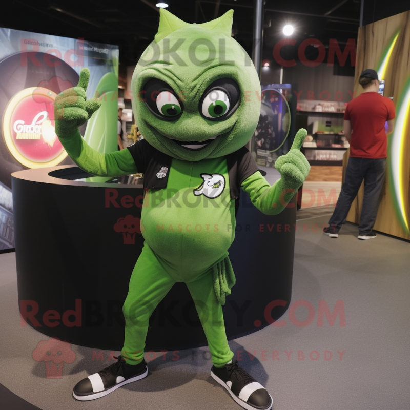 Olive Vampire mascot costume character dressed with a Joggers and Brooches