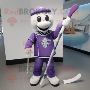 Lavendel-Eishockeyschläger...