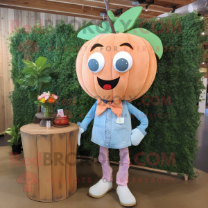 Peach bruidstaart mascotte...