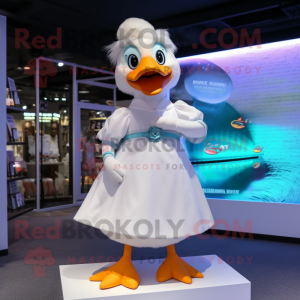 White Duck maskot kostume...